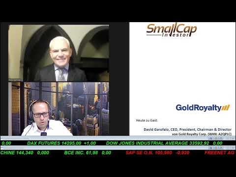 SmallCap-Investor Interview mit David Garofalo, CEO & President von Gold Royalty Corp. (WKN A2QPLC)